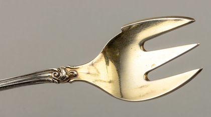 Antique German Silver Oyster Forks (Set of 6) - Bruckmann, C.F. Gutig, Leipzig